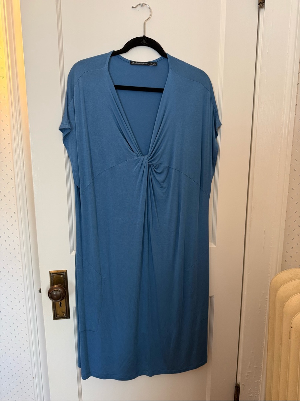 Blue Gudrun Sjoden Knot-Front Women’s Dress/Tunic XL